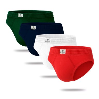 PACK X4 TRUSAS ALGODÓN BOSTON MULTICOLOR 878 RECUBIERTO BIKINI