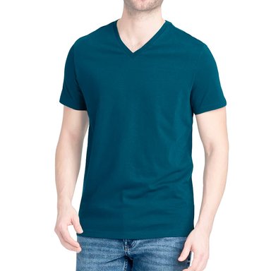 POLO MANGA CORTA ALGODÓN BOSTON ACERO 929 CUELLO V