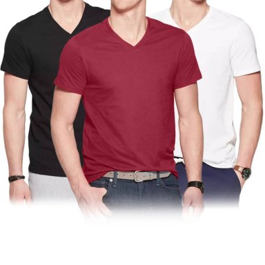 PACK X3 POLOS ALGODÓN BOSTON MULTICOLOR 929 CUELLO V