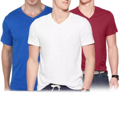 PACK X3 POLOS ALGODÓN BOSTON MULTICOLOR 929 CUELLO V