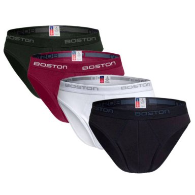 PACK 4 CALZONCILLOS ALGODÓN HOMBRE BOSTON 879