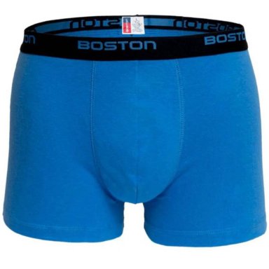 BÓXER BOSTON CORTO ELÁSTICO VISIBLE COBALTO