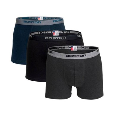 PACK 3 BÓXERS HOMBRE BOSTON 742 CORTO
