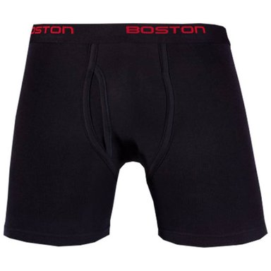BÓXER BOSTON LARGO ELÁSTICO VISIBLE AZUL MARINO