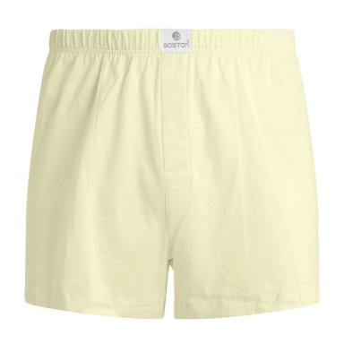 SHORT BOSTON DE ALGODÓN RECUBIERTO CREMA