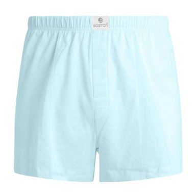 SHORT BOSTON DE ALGODÓN RECUBIERTO CELESTE