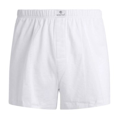 SHORT BOSTON DE ALGODÓN RECUBIERTO BLANCO