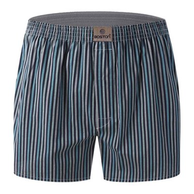 BÓXER HOMBRE BOSTON 49 DE TELA PLANA CON DISEÑO A RAYAS