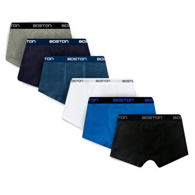 PACK 6 BÓXERS HOMBRE BOSTON 742N CORTO