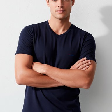 POLO MANGA CORTA ALGODÓN HOMBRE FILA FC210 CUELLO REDONDO