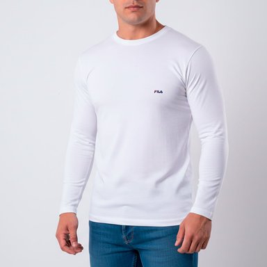 POLO MANGA LARGA ALGODÓN HOMBRE FILA FC240 CUELLO REDONDO