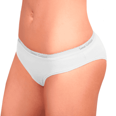 PACK X3 BIKINI ALGODÓN MUJER SWEET COTTON BLANCO 399 - 3