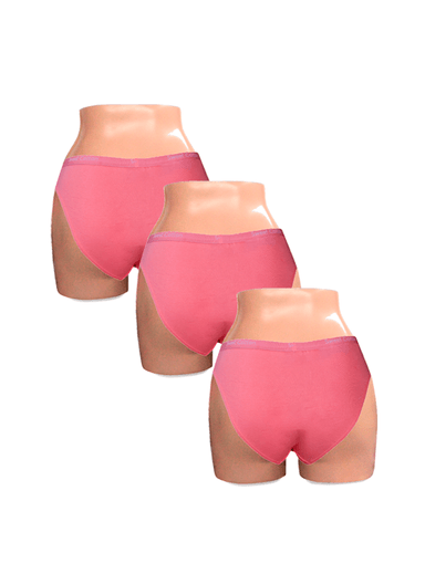 PACK X3 BIKINI MUJER SWEET COTTON ROSADO 399 - 2