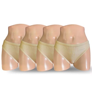 PACK BIKINI ALGODÓN MUJER MONINA BEIGE X4 TRUZA
