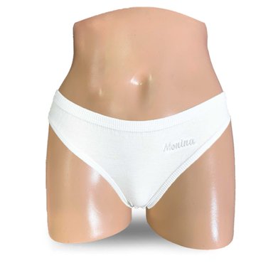 PACK BIKINI ALGODÓN MUJER MONINA BLANCO X4 TRUZA - 2