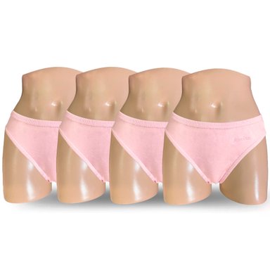 PACK BIKINI ALGODÓN MUJER MONINA ROSADO X4 TRUZA - 1