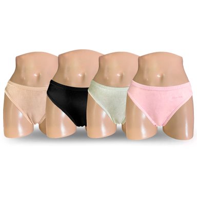 PACK BIKINI ALGODÓN MUJER MONINA MULTICOLOR X4 TRUZA