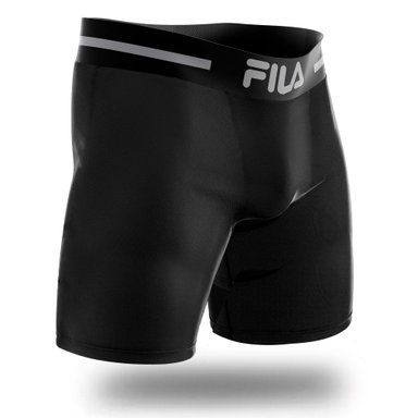 BOXER LARGO FILA PRETINA ANCHA NEGRO - 2