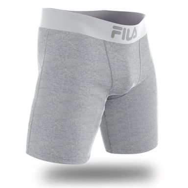 PACK X3 BOXER LARGO FILA PRETINA ANCHA PLOMO - 3