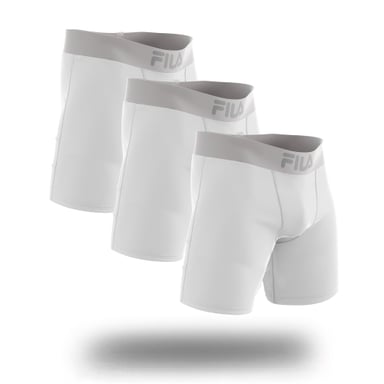 PACK X3 BOXER LARGO FILA PRETINA ANCHA BLANCO - 2