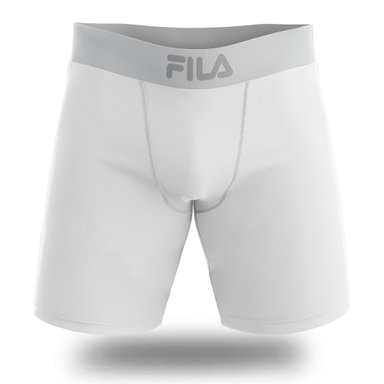 PACK X3 BOXER LARGO FILA PRETINA ANCHA BLANCO - 3