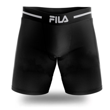 PACK X3 BOXER LARGO FILA PRETINA ANCHA NEGRO - 3