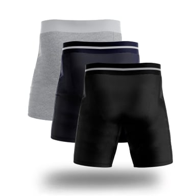 PACK X3 BOXER LARGO FILA PRETINA ANCHA MULTICOLOR - 3