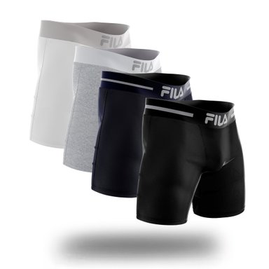 PACK X4 BOXER LARGO FILA PRETINA ANCHA MULTICOLOR - 2