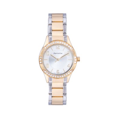 RELOJ AEROSTAR AE60002ATG MUJER PLATEADO / DORADO ÁNÁLOGO