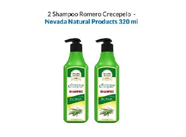 SHAMPOO NEVADA NATURAL PRODUCTS 2 UNIDADES ROMERO CRECEPELO 320ML