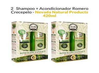 2 ROMERO CRECEPELO SHAMPOO + ACONDICIONADOR 420ML