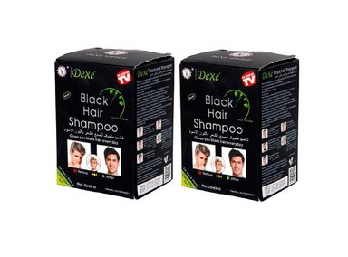 SHAMPOO DEXE 2 UNIDADES BLACK HAIR 25ML X 10