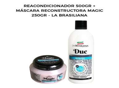 REACONDICIONADOR LA BRASILIANA 500G + MÁSCARA RECONSTRUCTORA MAGIC 250G