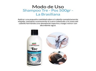 SHAMPOO TRE LA BRASILIANA 500G POS