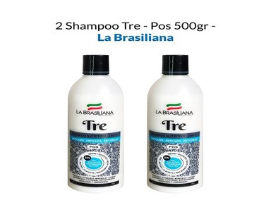 SHAMPOO LA BRASILIANA 2 UNIDADES TRE POS 500G
