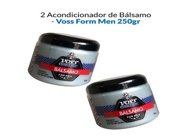 ACONDICIONADOR VOSS 2 UNIDADES BÁLSAMO FORM MEN 250G