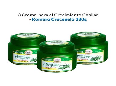 CREMA NEVADA NATURAL PRODUCTS 3 UNIDADES ROMERO CRECEPELO CRECIMIENTO CAPILAR