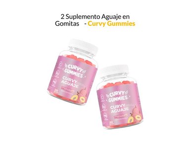 SUPLEMENTO CURVY GUMMIES GOMITAS 2 AGUAJE