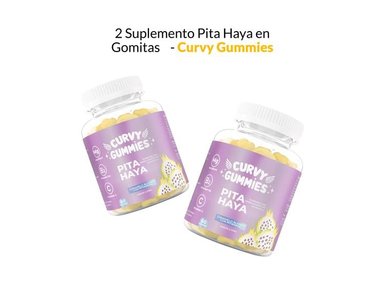 SUPLEMENTO CURVY GUMMIES GOMITAS 2 PITA HAYA EN