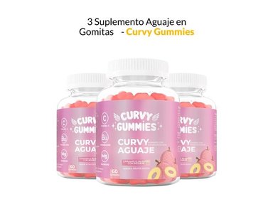 SUPLEMENTO CURVY GUMMIES GOMITAS 3 AGUAJE EN