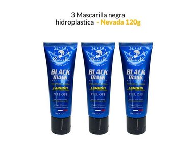 MASCARILLA NEVADA NATURAL PRODUCTS 120G NEGRA HIDROPLASTICA 3 PACK