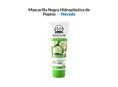 MASCARILLA NEVADA NATURAL PRODUCTS 120G NEGRA HIDROPLÁSTICA PEPINO