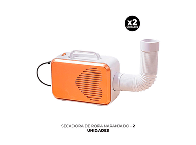 PACK 2 SECADORA SECADOR ROPA NARANJA