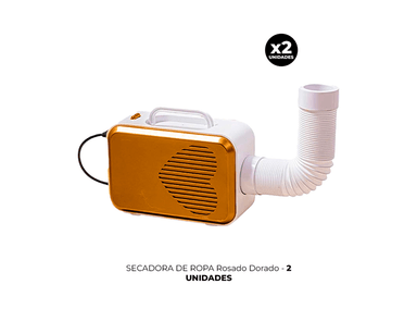 PACK 2 SECADORA SECADOR ROPA ROSE GOLD