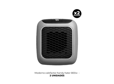 PACK 2 CALEFACTOR MODERNO HANDY HATER 800W