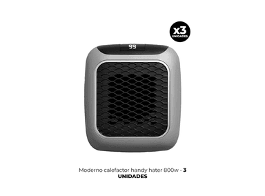 PACK 3 CALEFACTOR MODERNO HANDY HATER 800W