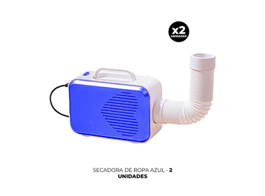 PACK 2 SECADORA SECADOR ROPA AZUL