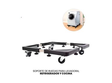 SOPORTE CORPORAL RUEDAS LAVADORA REFRIGERADOR COCINA