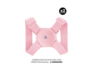 PACK 2 CORRECTOR DE POSTURA CORPORAL VIBRACIÓN ROSADO