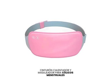 MASAJEADOR CORPORAL CINTURON CALENTADOR COLICOS MENSTRUALES